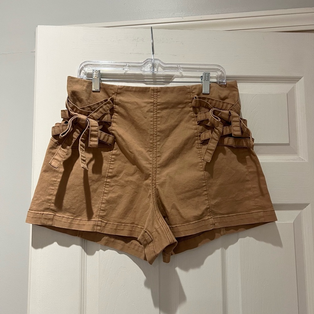 Cinq a Sept Callie Lace Up Shorts